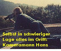 Hans behlt vom Turm aus den berblick